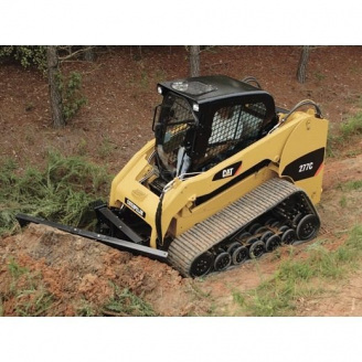 Строительство бассейна мини-погрузчиком Caterpillar 259 B3